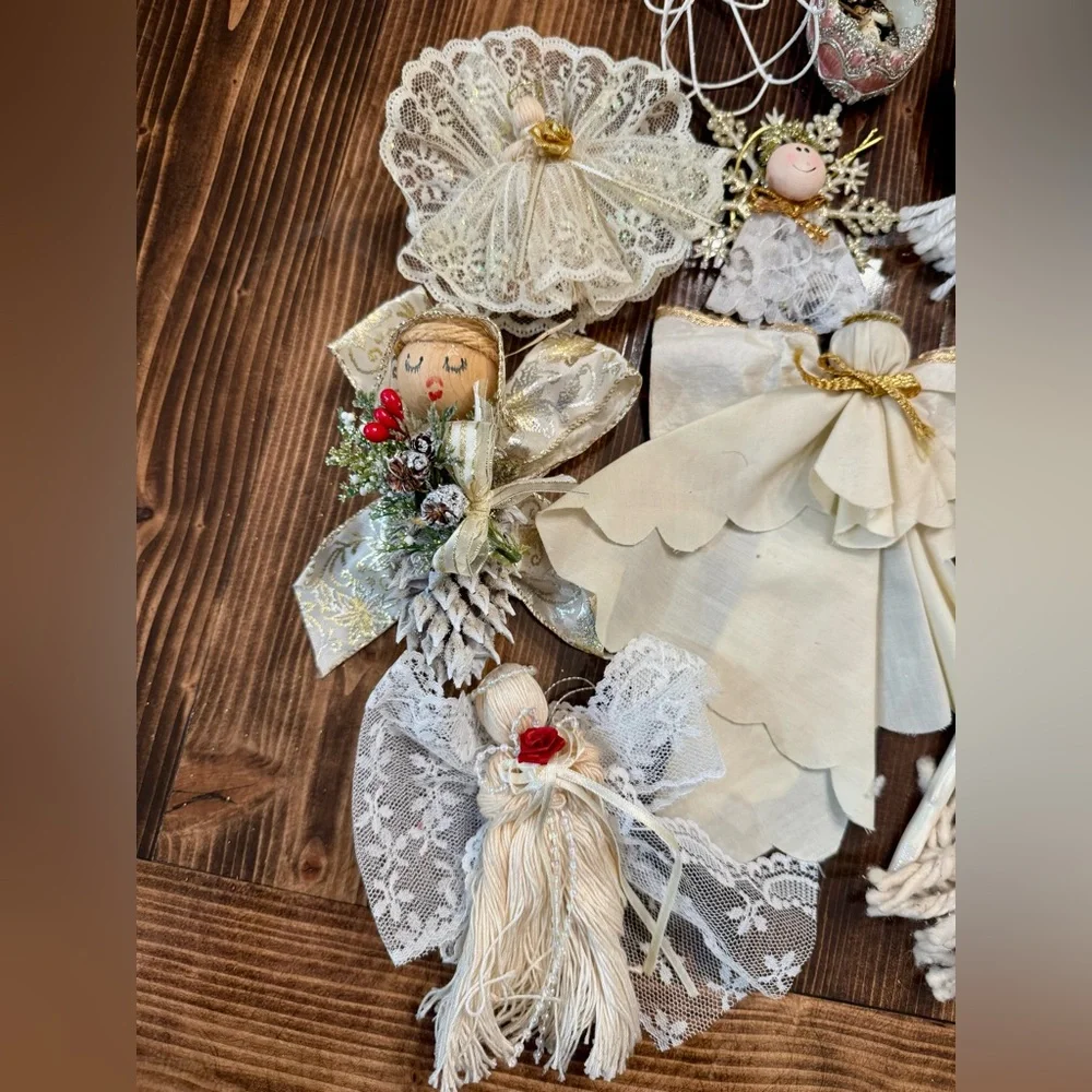 Source Unknown Angel Ornament Collection‎ - Cream and Gold